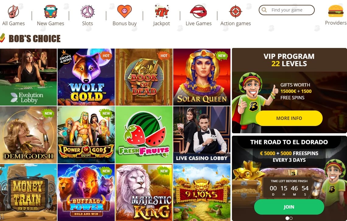 bob casino review