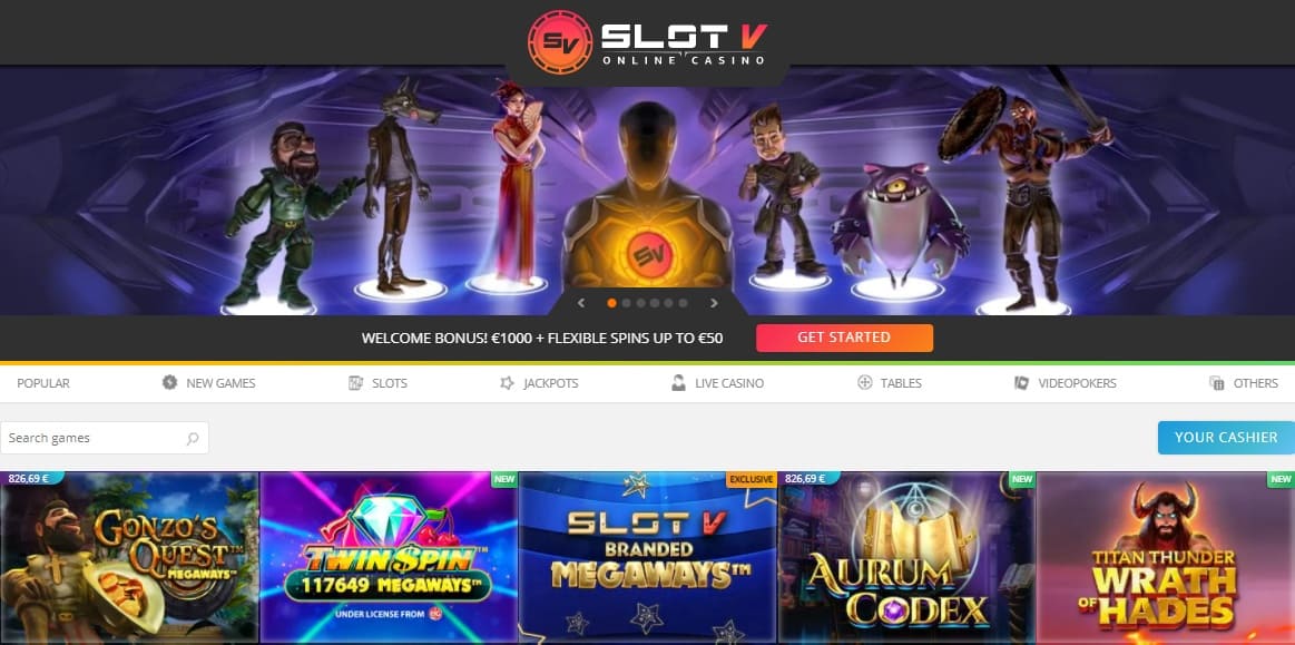 Slotv casino bonus cards