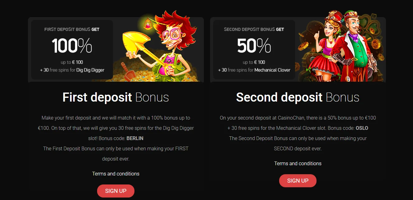 Bonuses and Promotions